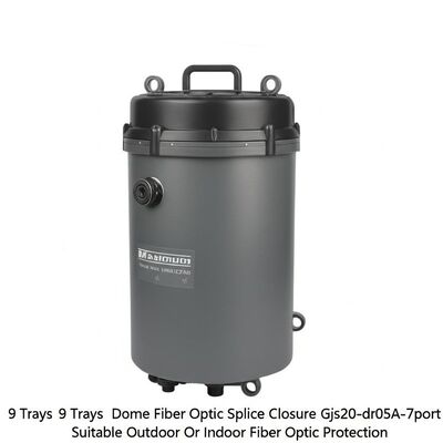 Maximum Trays 9 Trays Dome Fiber Optic Splice Closure Gjs20-dr05A-7port Suitable Outdoor Or Indoor Fiber Optic Protection